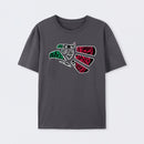 Latino Heritage Green White Red Mexico Eagle Tribal Art Design T-Shirt