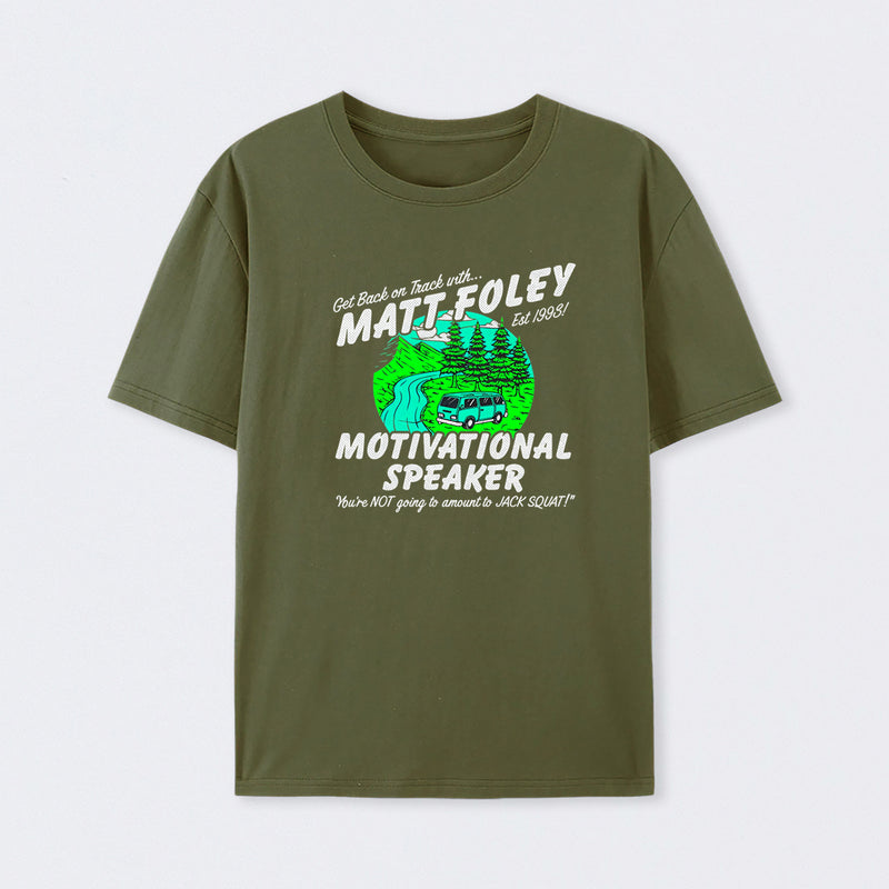 Matt Foley Motivational Speaker Van Forest Scene Unisex T-shirt