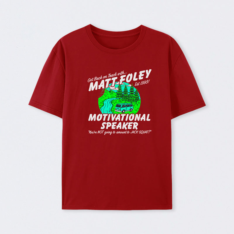 Matt Foley Motivational Speaker Van Forest Scene Unisex T-shirt