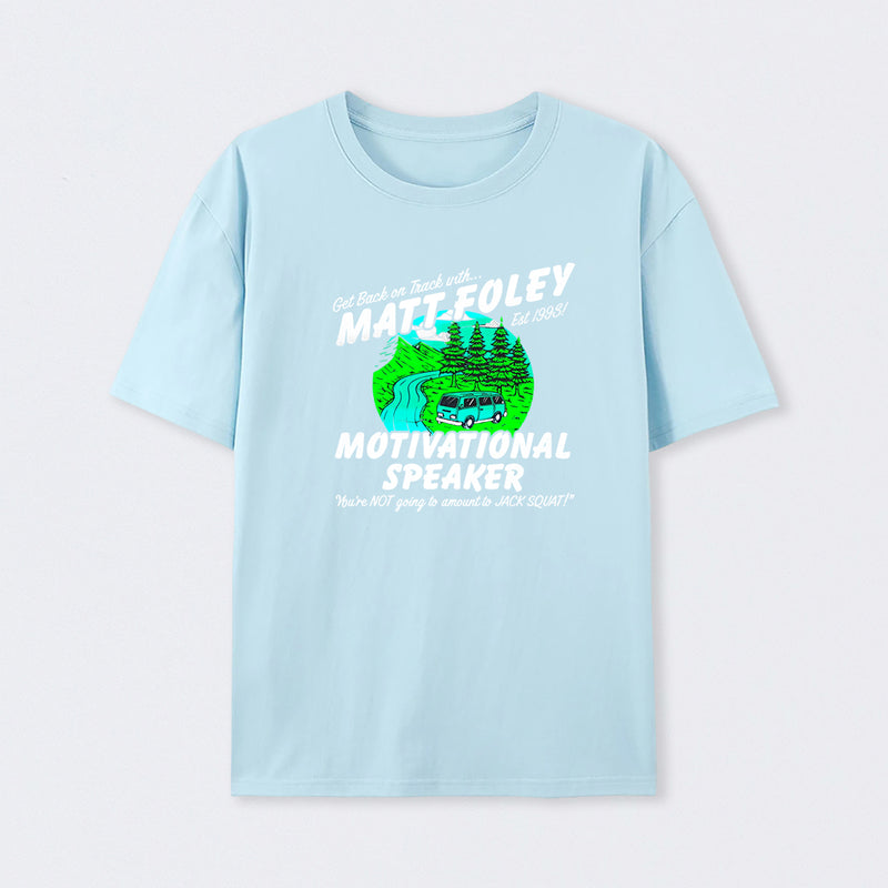 Matt Foley Motivational Speaker Van Forest Scene Unisex T-shirt