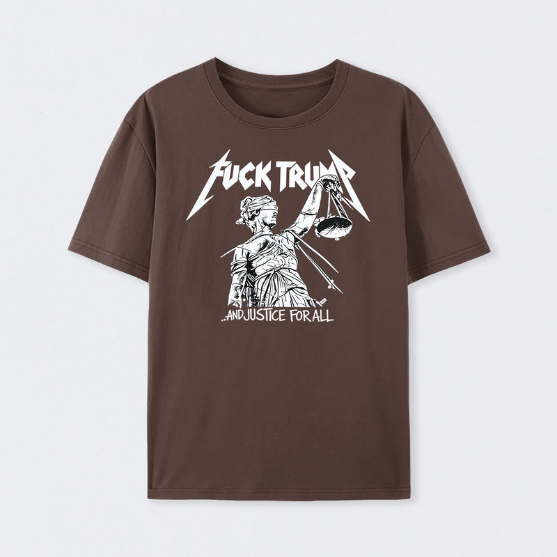 Vintage Protest Graphic and Justice For All T-Shirt