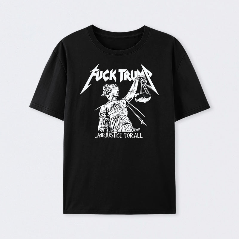 Vintage Protest Graphic and Justice For All Cotton Unisex T-Shirt