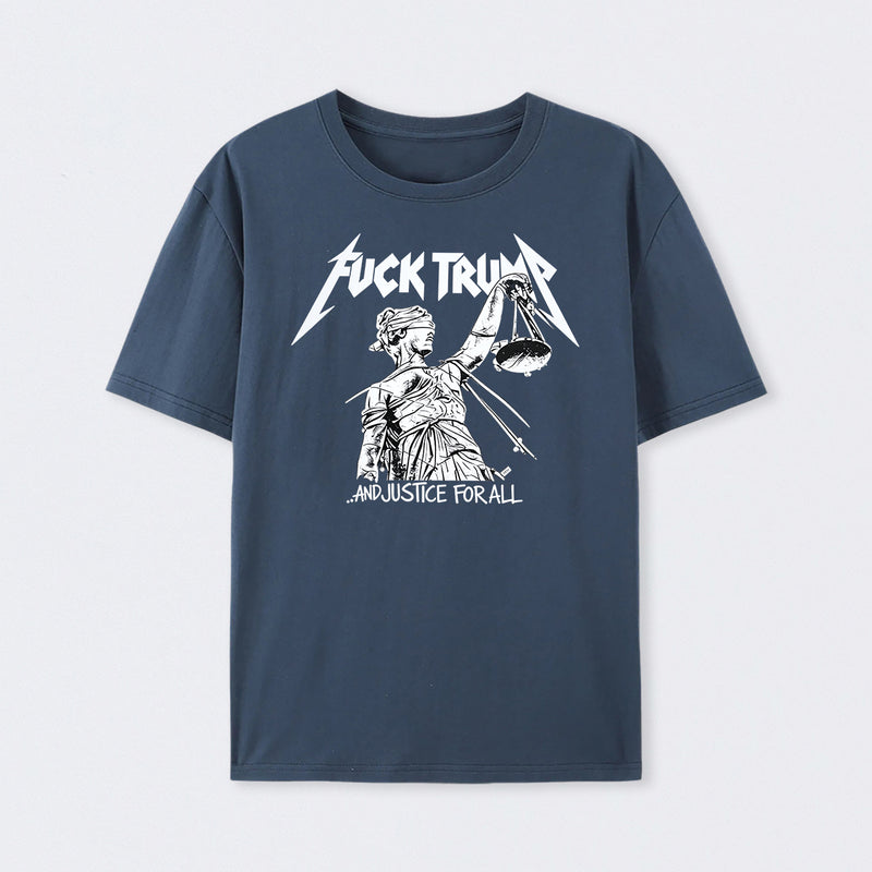 Vintage Protest Graphic and Justice For All T-Shirt