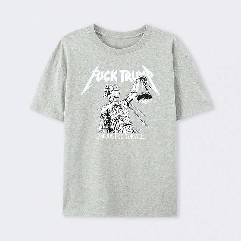 Vintage Protest Graphic and Justice For All T-Shirt
