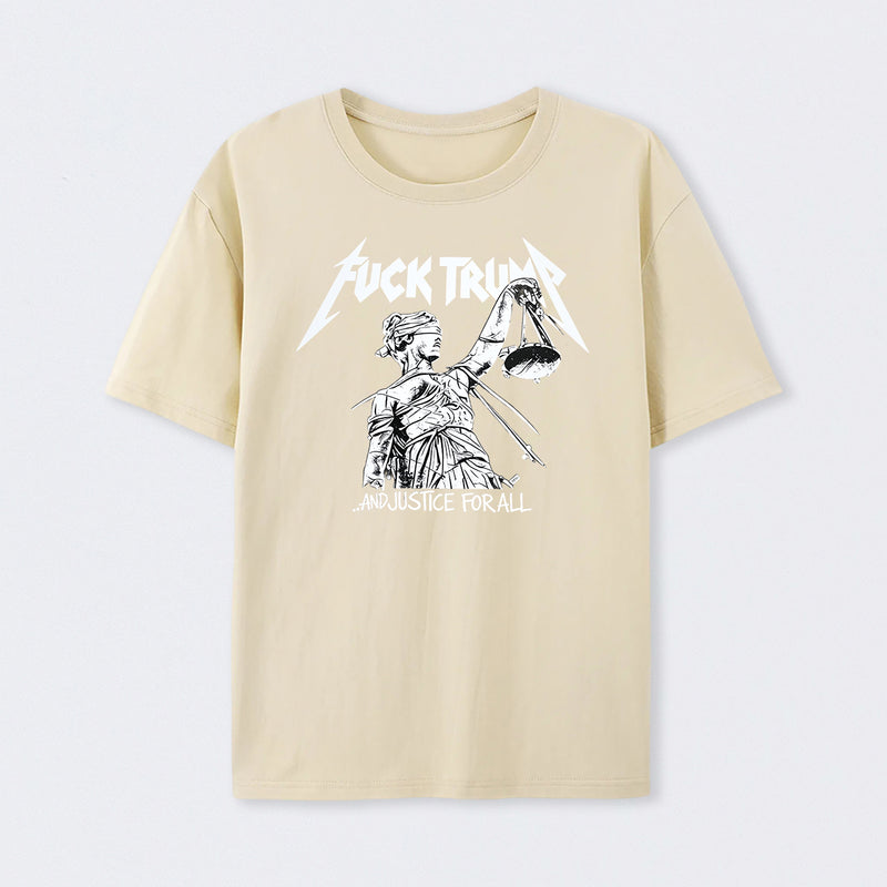 Vintage Protest Graphic and Justice For All T-Shirt