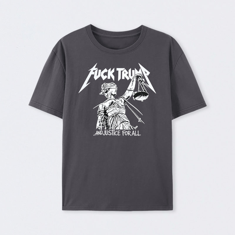 Vintage Protest Graphic and Justice For All T-Shirt