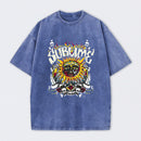 Vintage Sun Pattern Oversized T-Shirt