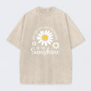 Flower Vintage Cotton Casual Graphic T-Shirt