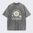 Flower Vintage Cotton Casual Graphic T-Shirt