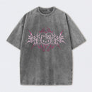 Y2K Pink Tribal Kitty Graphic Cat Vintage T-Shirt