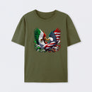 America Mexico Flag Vintage Mexican Roots American T-Shirt