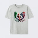 America Mexico Flag Vintage Mexican Roots American T-Shirt
