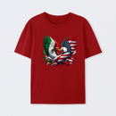 America Mexico Flag Vintage Mexican Roots American T-Shirt