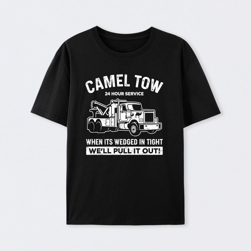 Camel Towing Print T-Shirt