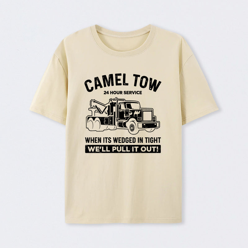 Camel Towing Print T-Shirt