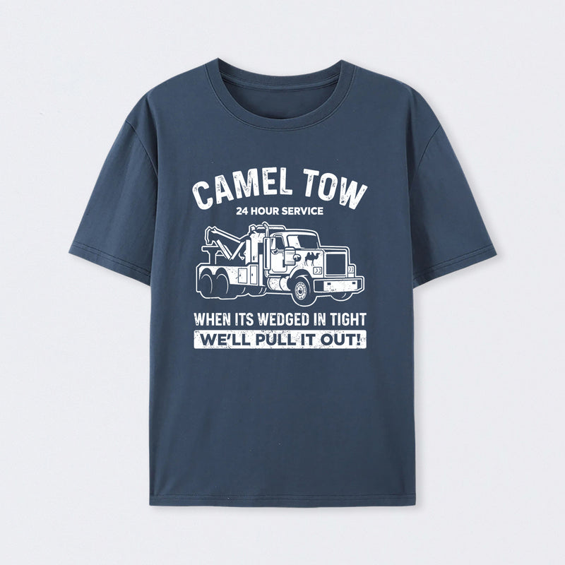 Camel Towing Print T-Shirt