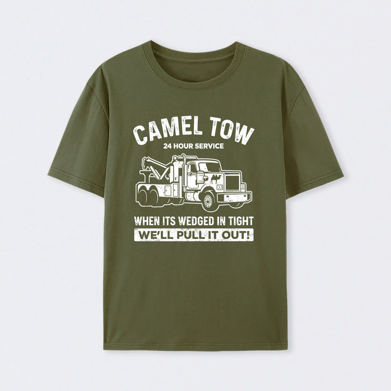 Camel Towing Print T-Shirt