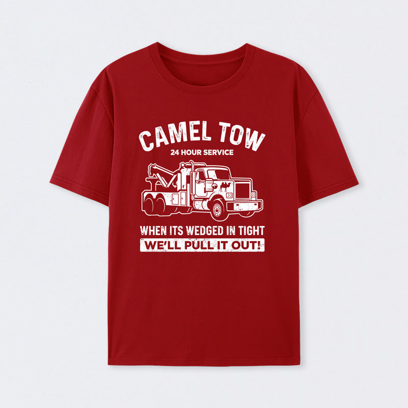 Camel Towing Print T-Shirt