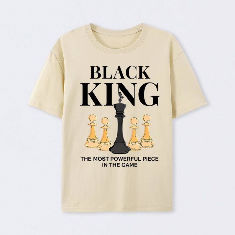 The Most Powerful Piece Chess King Print T-Shirt
