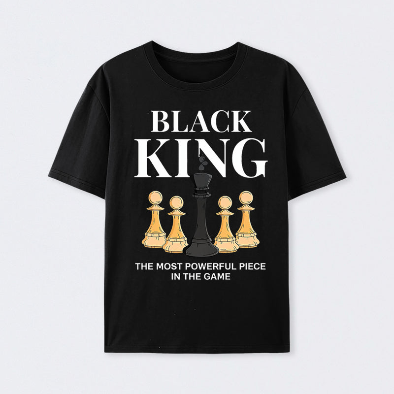 The Most Powerful Piece Chess King Print T-Shirt