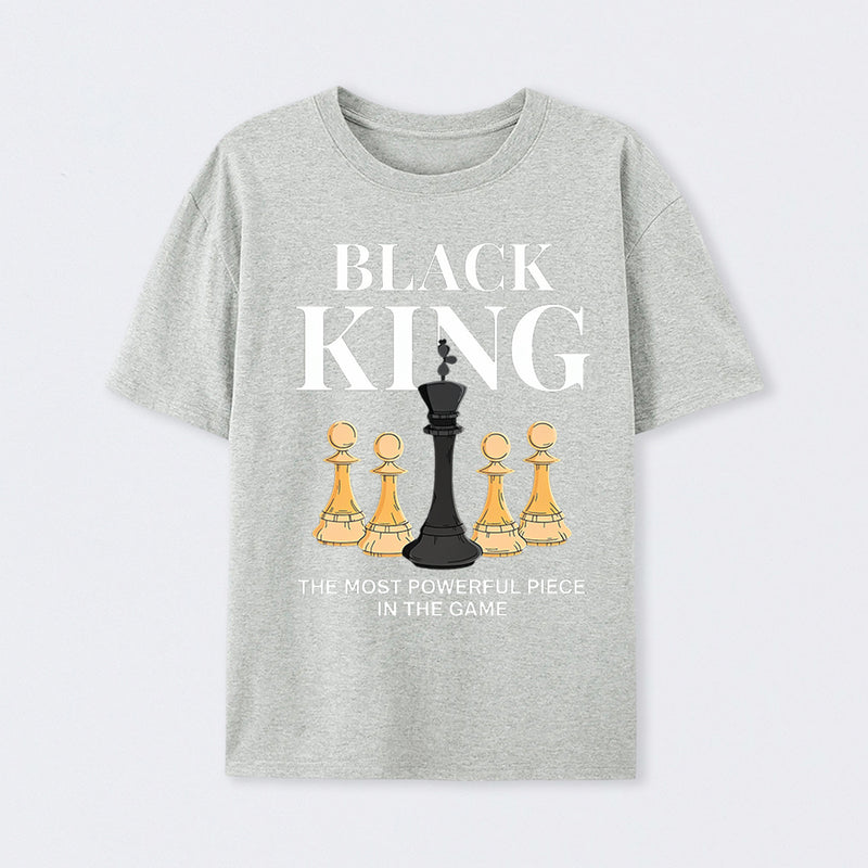 The Most Powerful Piece Chess King Print T-Shirt