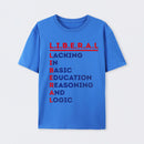 LIBERAL Acrostic Graphic Print Cotton T-Shirt