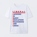 LIBERAL Acrostic Graphic Print Cotton T-Shirt