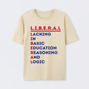 LIBERAL Acrostic Graphic Print Cotton T-Shirt