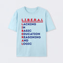 LIBERAL Acrostic Graphic Print Cotton T-Shirt
