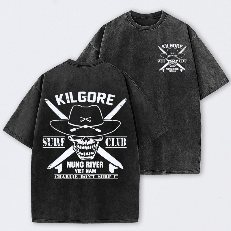 Kilgore Surf Club Nung River Vietnam Washed T-Shirt