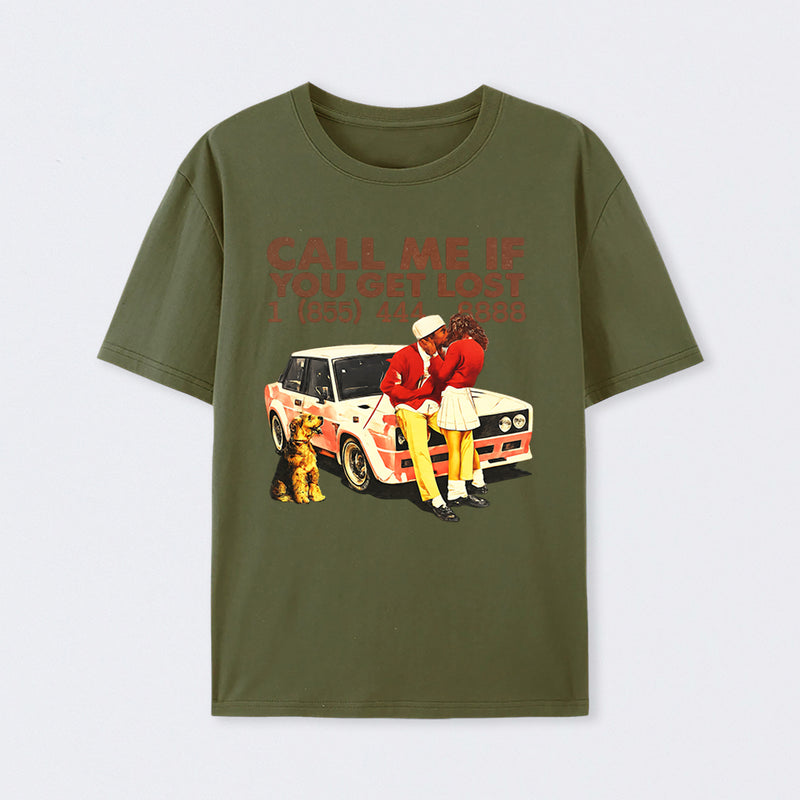 Vintage Pop Culture Call Me if You Get Lost T-Shirt