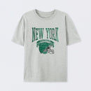 Vintage Football Hometown Team Print T-Shirt