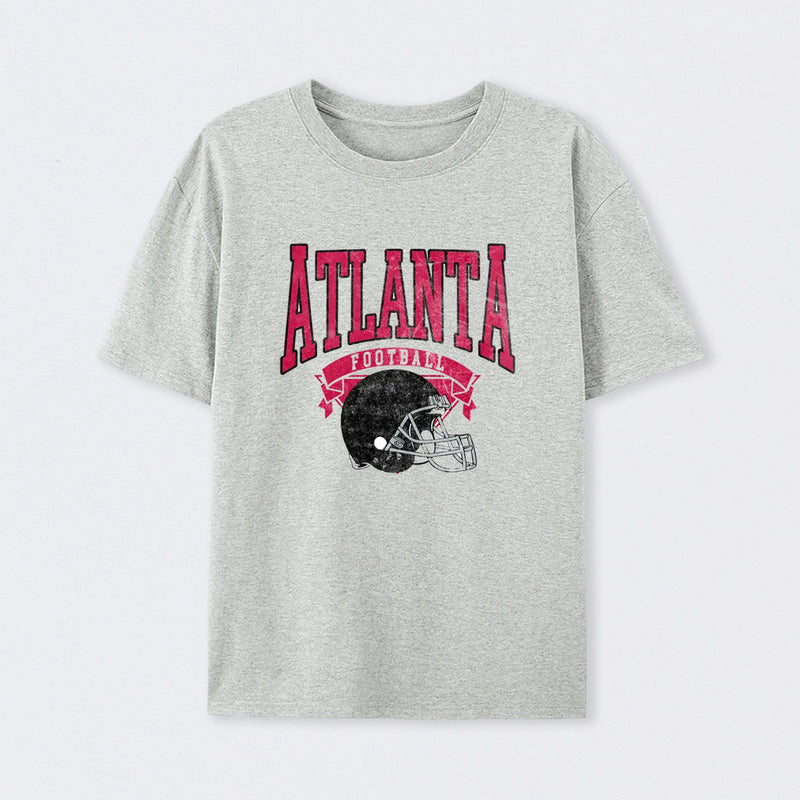 Vintage Football Hometown Team Print T-Shirt