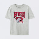 Vintage Football Hometown Team Print T-Shirt