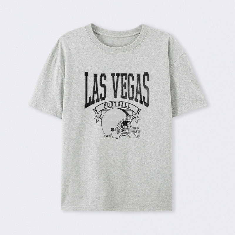 Vintage Football Hometown Team Print T-Shirt