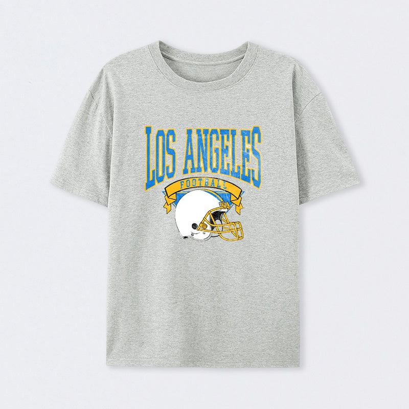 Vintage Football Hometown Team Print T-Shirt