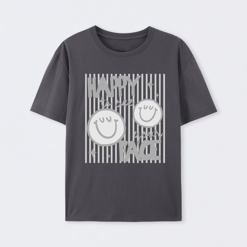 Happy to See Your Face Teacher Back to School Gift T-Shirt