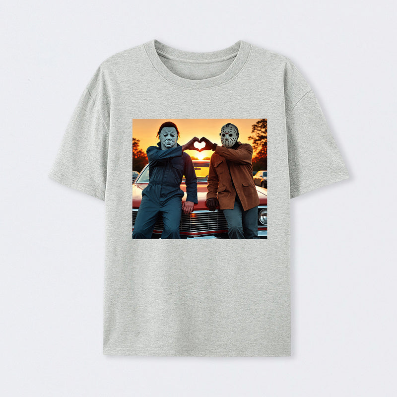 Vintage Michael Myers Halloween Heart Hands T-Shirt
