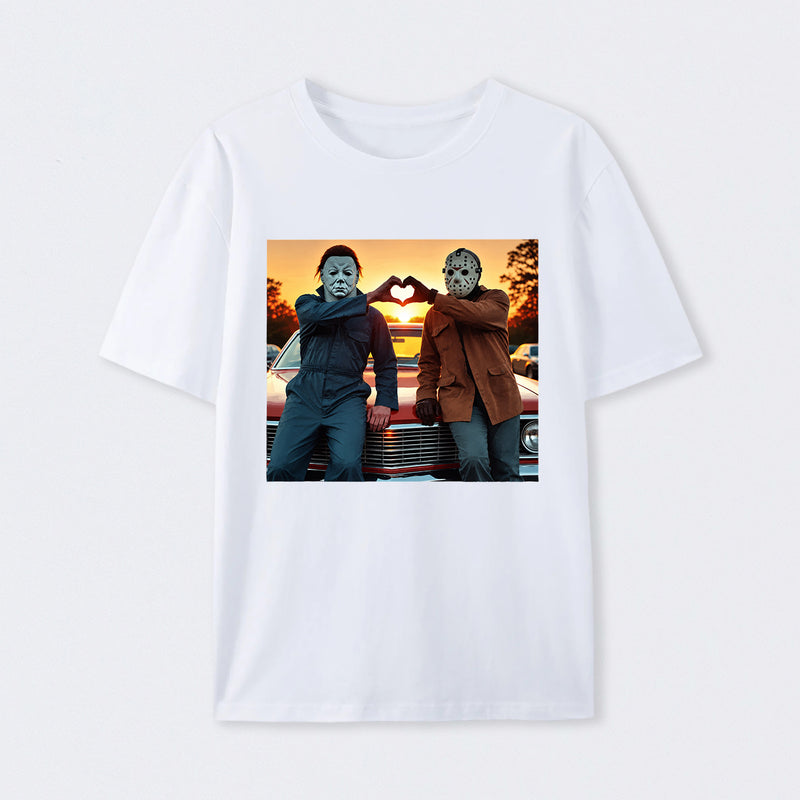 Vintage Michael Myers Halloween Heart Hands T-Shirt