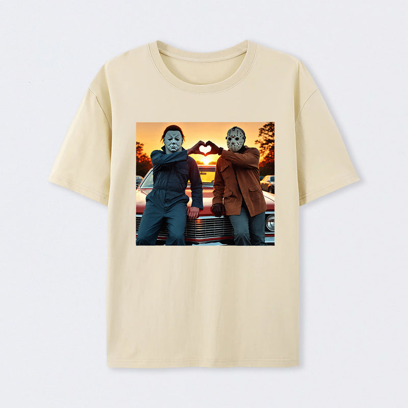 Vintage Michael Myers Halloween Heart Hands T-Shirt