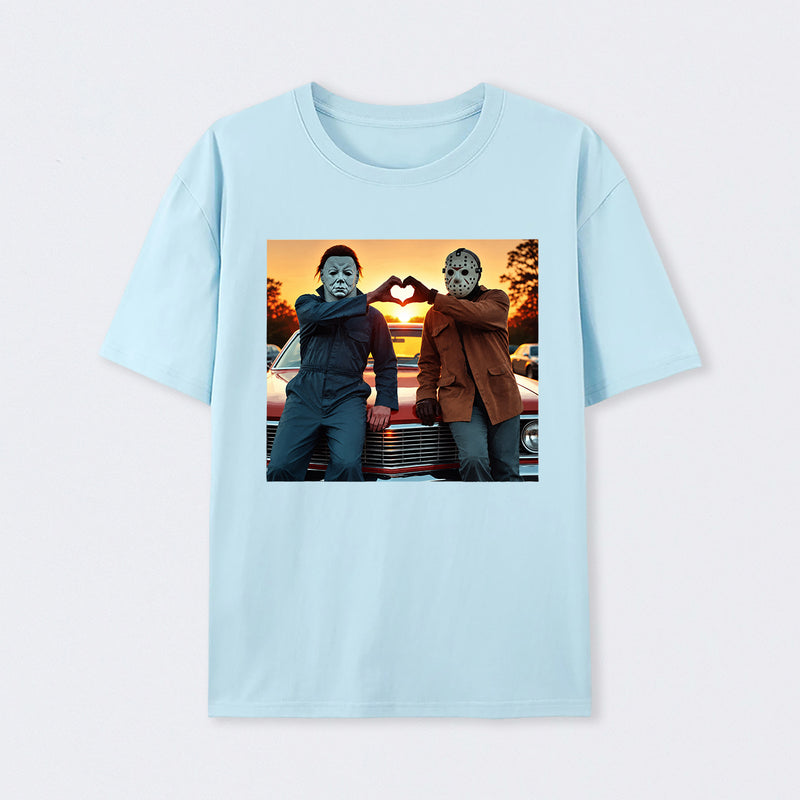 Vintage Michael Myers Halloween Heart Hands T-Shirt