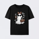 Boo-Jee Leopard Ghost Funny Fall Halloween T-Shirt