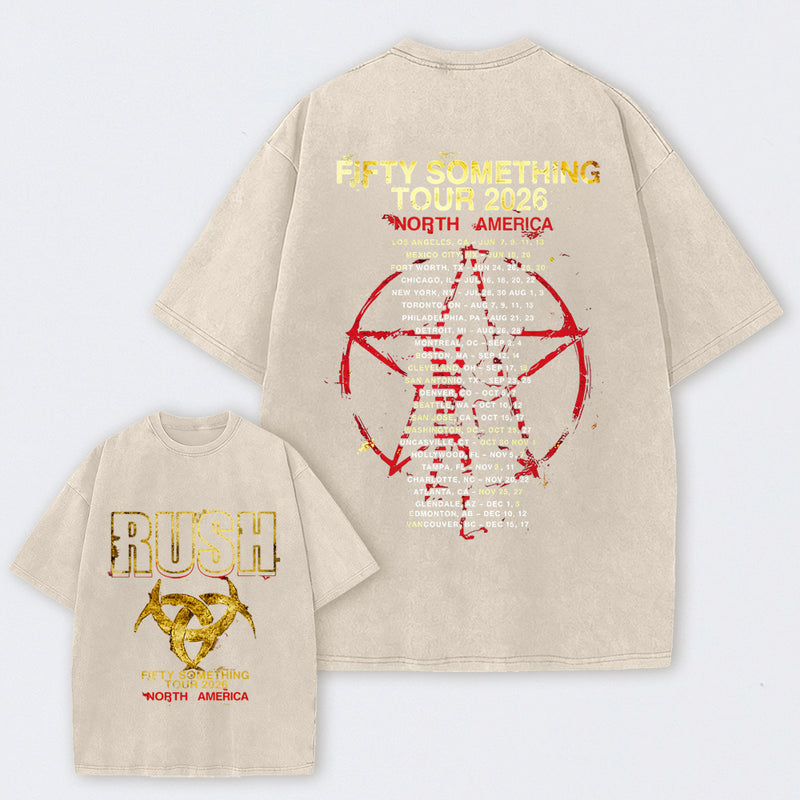 Rush Fifty Something Tour 2026 Washed T-Shirt