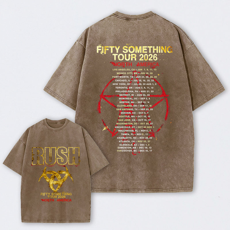Rush Fifty Something Tour 2026 Washed T-Shirt