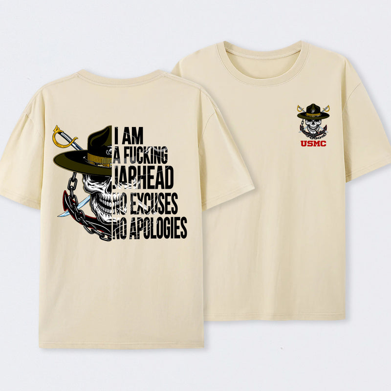 American Guardian USMC Jarhead Skull T-Shirt