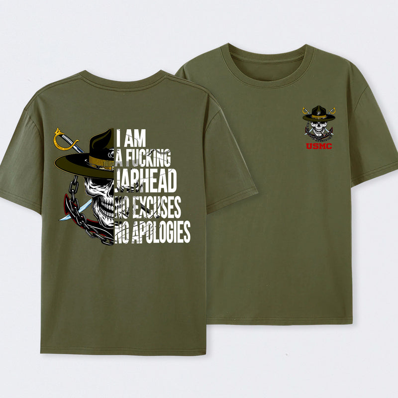 American Guardian USMC Jarhead Skull T-Shirt