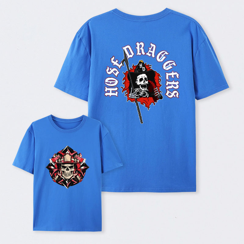 Hose Draggers Firefighter Skull Vintage T-Shirt
