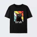 Fun Brother And Cat Emoji Patterns T-Shirt