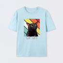 Fun Brother And Cat Emoji Patterns T-Shirt
