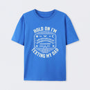 Hold On I'm Texting My Dad Ouija Board Retro Father Day T-Shirt